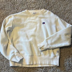 Women’s Russell Athletic ivory sweatshirt sz M
